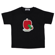 [ベビー]サガラ刺繍Ｔシャツ　はらぺこあおむし　ブラック