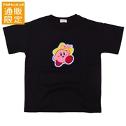 【通販限定】[キッズ]サガラ刺繍Ｔシャツ　カービィ　ブラック