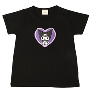 [キッズ]サガラ刺繍Ｔシャツ　クロミ　ブラック