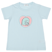 [キッズ]サガラ刺繍Ｔシャツ　すみっコぐらし　サックス