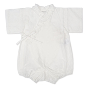 [ベビー]甚平ロンパス レース オフホワイト