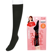 スルッと着圧ハイソックス１８ｈｐａ　チャコールグレー