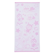 ふわふわミニバスタオル アンパンマン おほしさま柄 ピンク 50×100cm