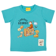 [キッズ]半袖Ｔシャツ　インクジェット　おさるのジョージ