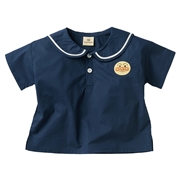 [キッズ]セーラーＴシャツ　アンパンマン　ネイビー