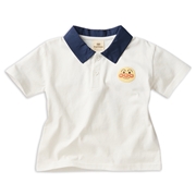 [キッズ]襟付きＴシャツ　アンパンマン　オフホワイト