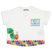 [ベビー]半袖Ｔシャツ　はらぺこあおむし　オフホワイト