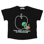 [ベビー]半袖Ｔシャツ　はらぺこあおむし　ブラック
