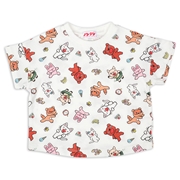 [ベビー]半袖Ｔシャツ　ノンタン　オフホワイト