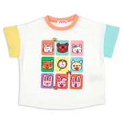 [ベビー]半袖Ｔシャツ　ノンタン　オフホワイト