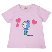 [ベビー]半袖Ｔシャツ　アンパンマン　パープル