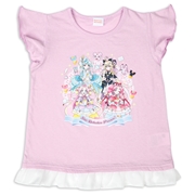 [キッズ]半袖Ｔシャツ　プリキュア　パープル