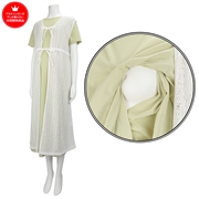 [授乳口付き]レースジレ付きワンピース　ペパーミント