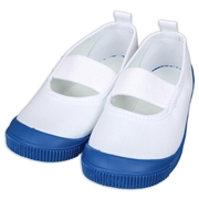 [14.0~20.0cm]布バレーシューズ　ブルー