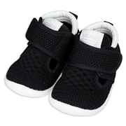 [12.0~14.0cm]編み込みメッシュシューズ　ブラック