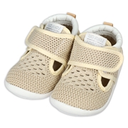 [12.0~14.0cm]編み込みメッシュシューズ　ベージュ