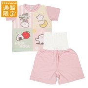 【通販限定】[ベビー]半袖パジャマ　シナぷしゅ　ピンク