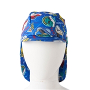 [52～58cm]新幹線日よけ布付きキャップ ブルー