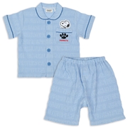 [ベビー]襟付きルームウェア　スヌーピー　ブルー