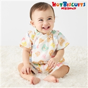 [ベビー] 甚平オール ホワイト[ミキハウス　ホットビスケッツ]