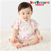 [ベビー] 甚平オール ピンク[ミキハウス　ホットビスケッツ]