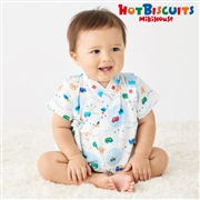 [ベビー] 甚平オール ブルー[ミキハウス　ホットビスケッツ]