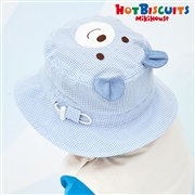 [46~48cm] 帽子 ブルー[ミキハウス　ホットビスケッツ]