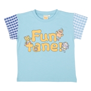 [キッズ]袖切替Tシャツ　ファンターネ！