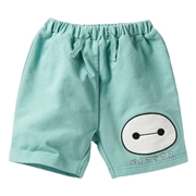 [ベビー]ハーフパンツ　アップリケ　ベイマックス　ペパーミント