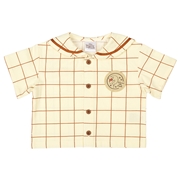 [ベビー]半袖セーラーシャツ　プー　オフホワイト