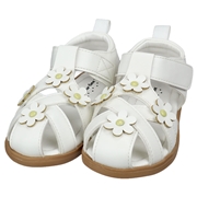 [13.0~16.0cm]フラワーサンダル　ホワイト