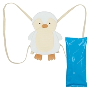 ひんやりリュック　ペンギン　サックス