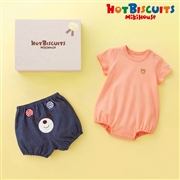 [ギフト] ボディシャツ＆ブルマギフトセット オレンジ[ミキハウス　ホットビスケッツ]