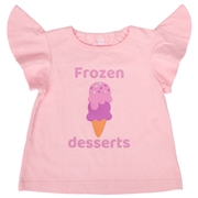 [ベビー]半袖TシャツGIRLS　ピンク
