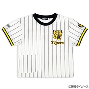[キッズ]半袖Tシャツ　阪神タイガース　ロゴ　オフホワイト
