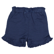 [ベビー]ショートパンツ　裾フリル　ネイビー