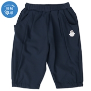 [ベビー]７分丈パンツ　接触冷感　ネイビー