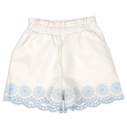 [ベビー]ショートパンツ　カットワーク アイボリー