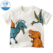 [キッズ]半袖　Ｔシャツ　遮熱　集合パネル　オフホワイト