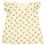 [キッズ]半袖　Ｔシャツ　総柄　イエロー