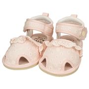 [11.5～12.5cm]レースファーストサンダル　ピンク