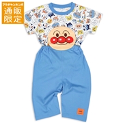 【通販限定】[ベビー]腹当て付きパジャマ　アンパンマン　ブルー