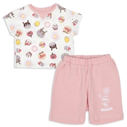 [ベビー]お祭り総柄パジャマ　アンパンマン　ピンク