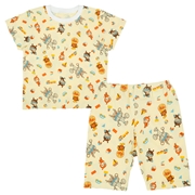 [ベビー]総柄パジャマ　アンパンマン　イエロー