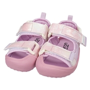 [13.0～17.0cm]ダブルベルトサンダル　ピンク