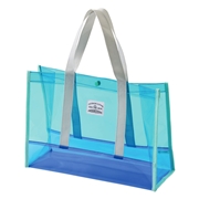 配色プールバッグ ブルー