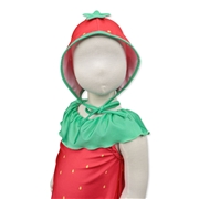 [ベビー]コスチューム水着 いちご 帽子つき