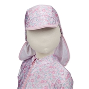 [42～52cm]スイムキャップ たれつき 花柄