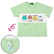 [キッズ]新幹線切符付Ｔシャツ　グリーン