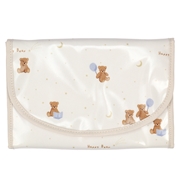 中身が見えやすいジャバラ母子手帳ケース　ベージュ